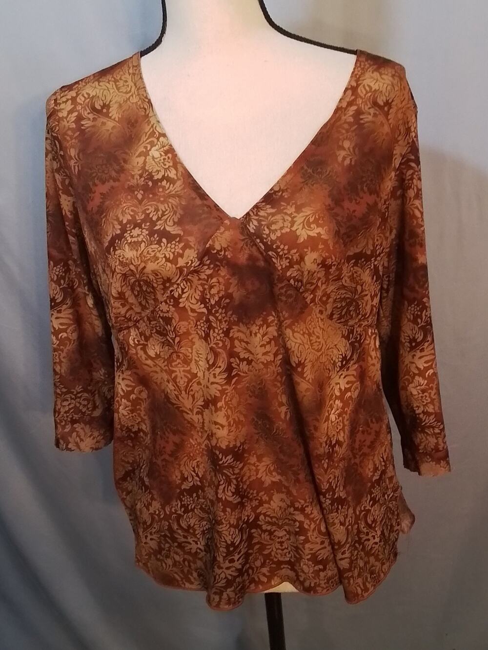 Brown Route 66 brown blouse